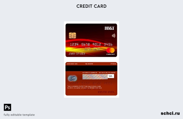 цифровая загрузка шаблона мастер карты банка USA BB&T Corp.